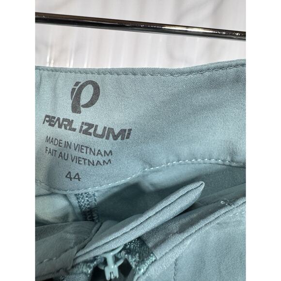 Pearl Izumi Mens Summit Bike Shorts 44 Pine Green Cycling Baggy Zipper Belt - Picture 2 of 4